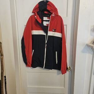 Tommy Hilfiger Red and Navy Windbreaker